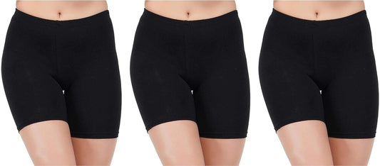 Women's Lightweight Comfort Gym & Sportswear Shorts (Pack of 3)