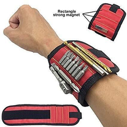 Magnetic Wrist Band for Holding Small Metal Accessories & Tools